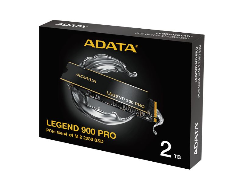 ADATA SSD Legend 900 Pro M.2 2280 NVMe 2000 GB 2 TB M.2 PCIe 4.0 NVMe SSD mit Kühlkörper