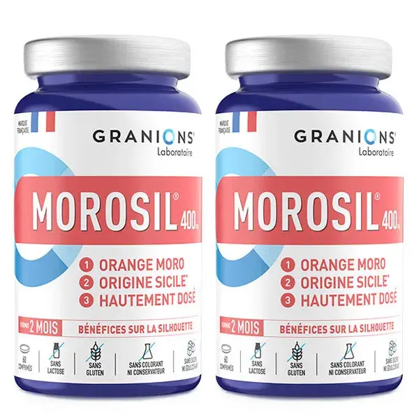 Granions Morosil® 400 mg - Emagrecimento - 60 Comprimidos (Pacote com 2)