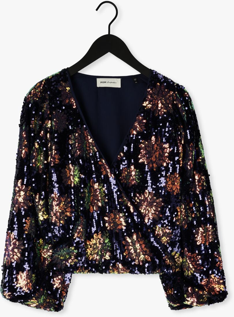 POM AMSTERDAM blauwe pom amsterdam blouse mesmerizing top