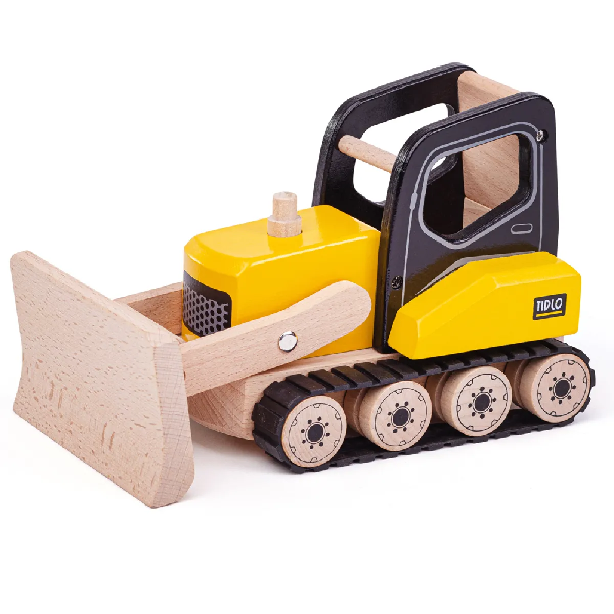 Jouet Bulldozer en Bois Tidlo