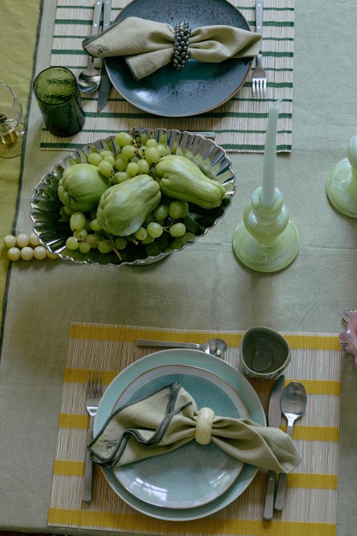 HKliving Knotted kandelaar Medium Green