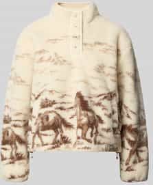 Sweatshirt met opstaande kraag, model 'KASEY'