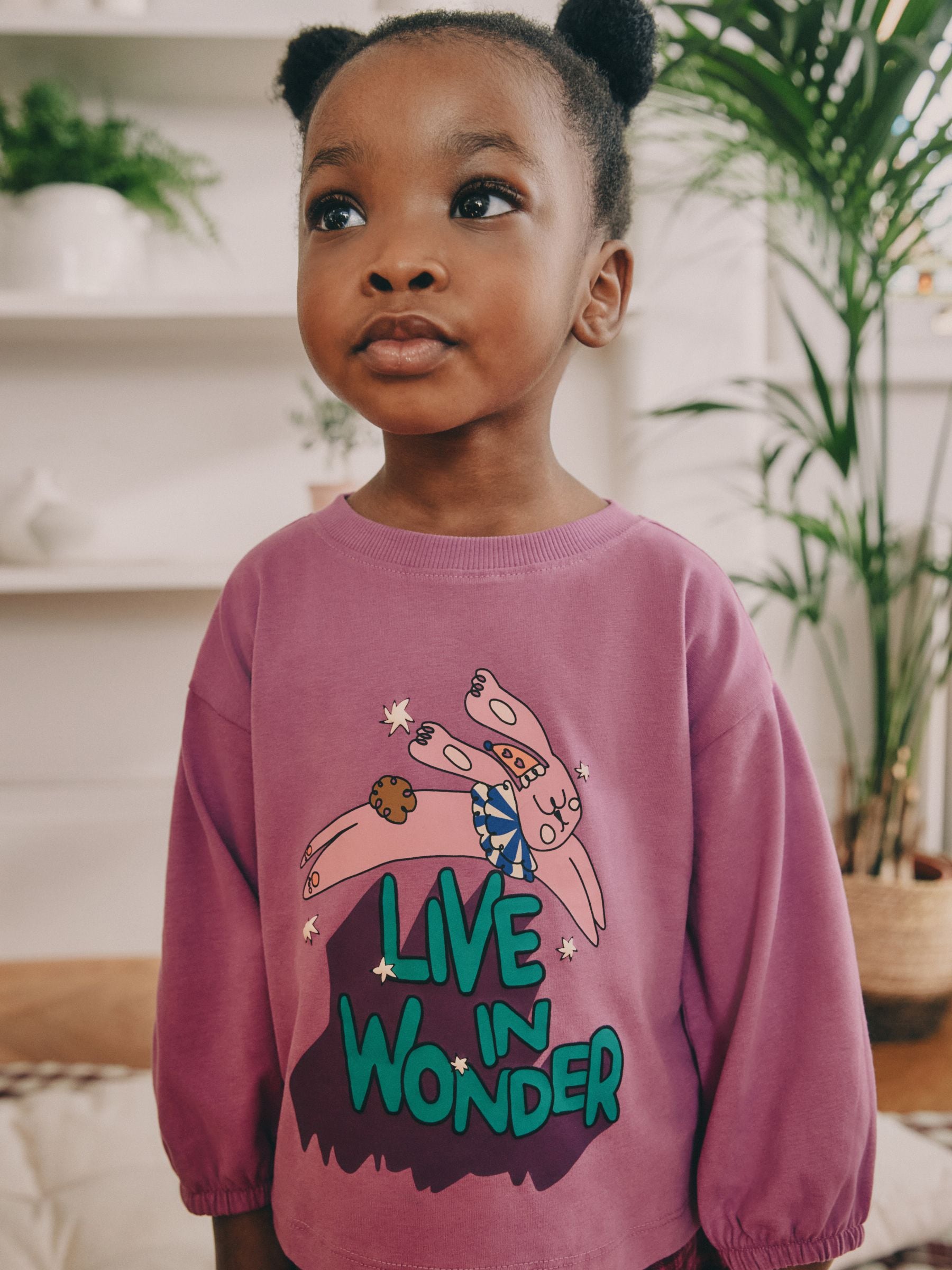 Pink/Purple Fun days Print - Joggingbroek pyjama's 3 stuks (9mnd-10jr)
