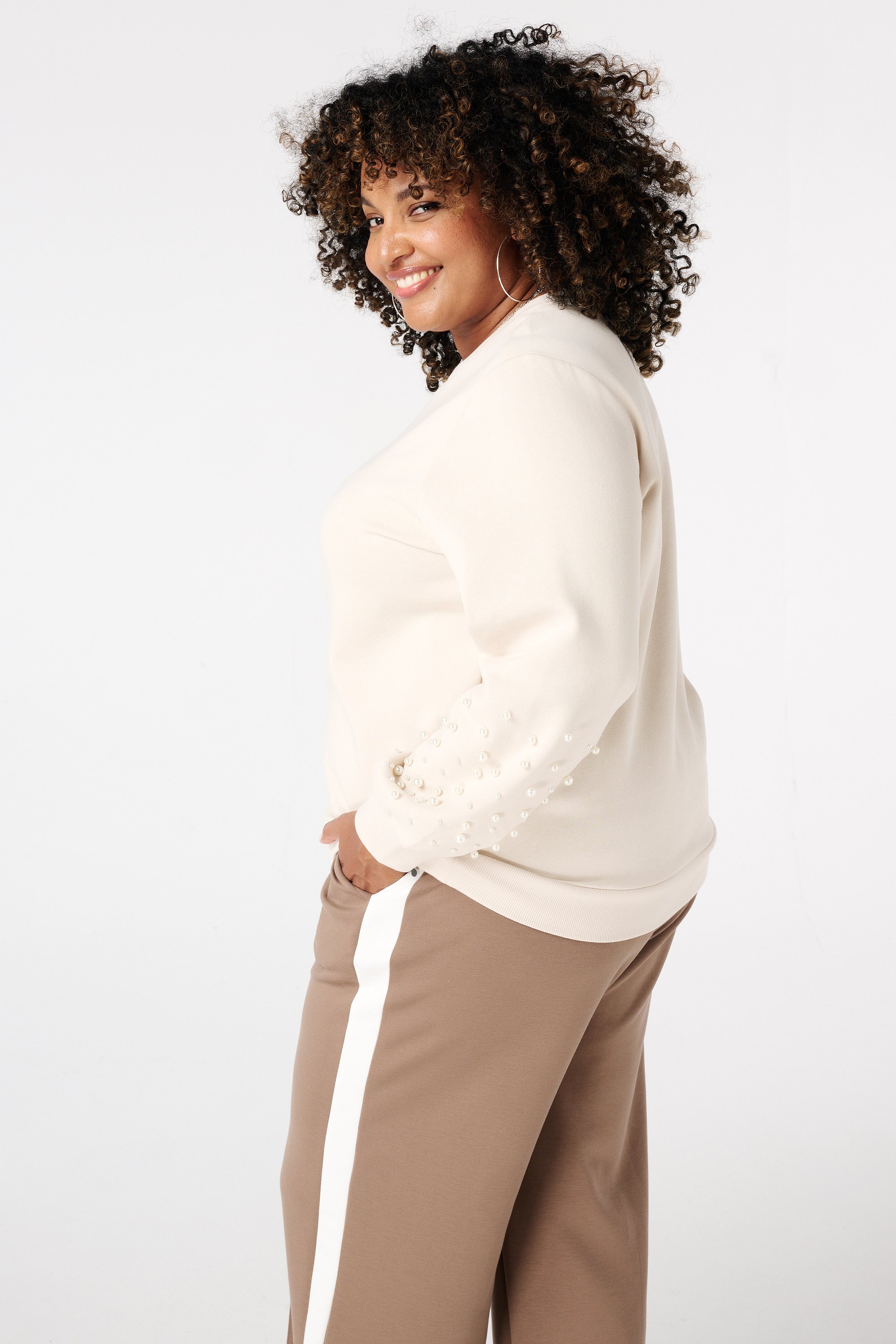 Sweater met parel detail Kit