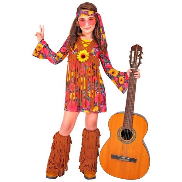 Widmann Fato Hippie Flower Power - 5-7 Anos 1 un. - 360018896