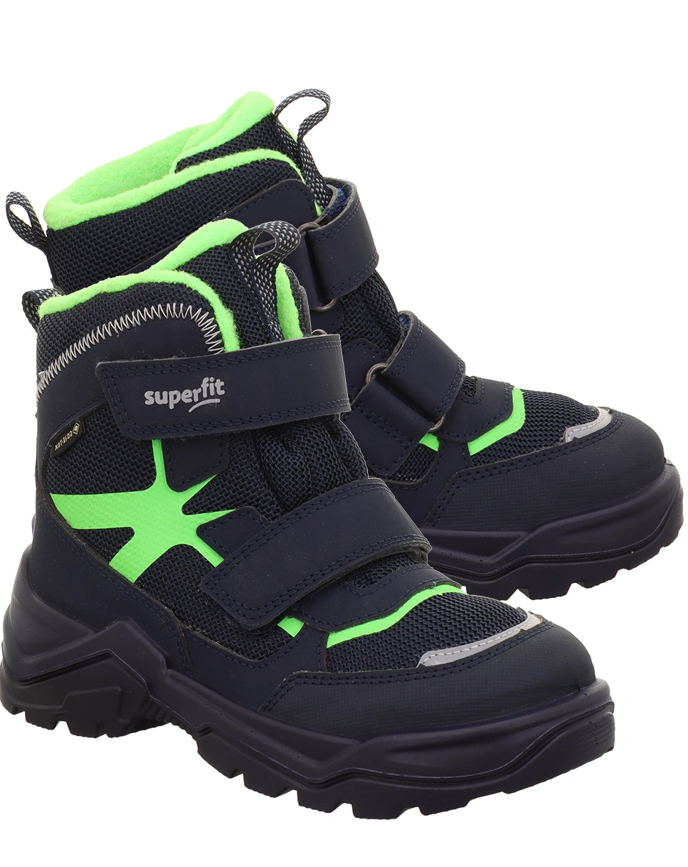 Klett-Boots SNOW MAX gefüttert in navy/hellgrün