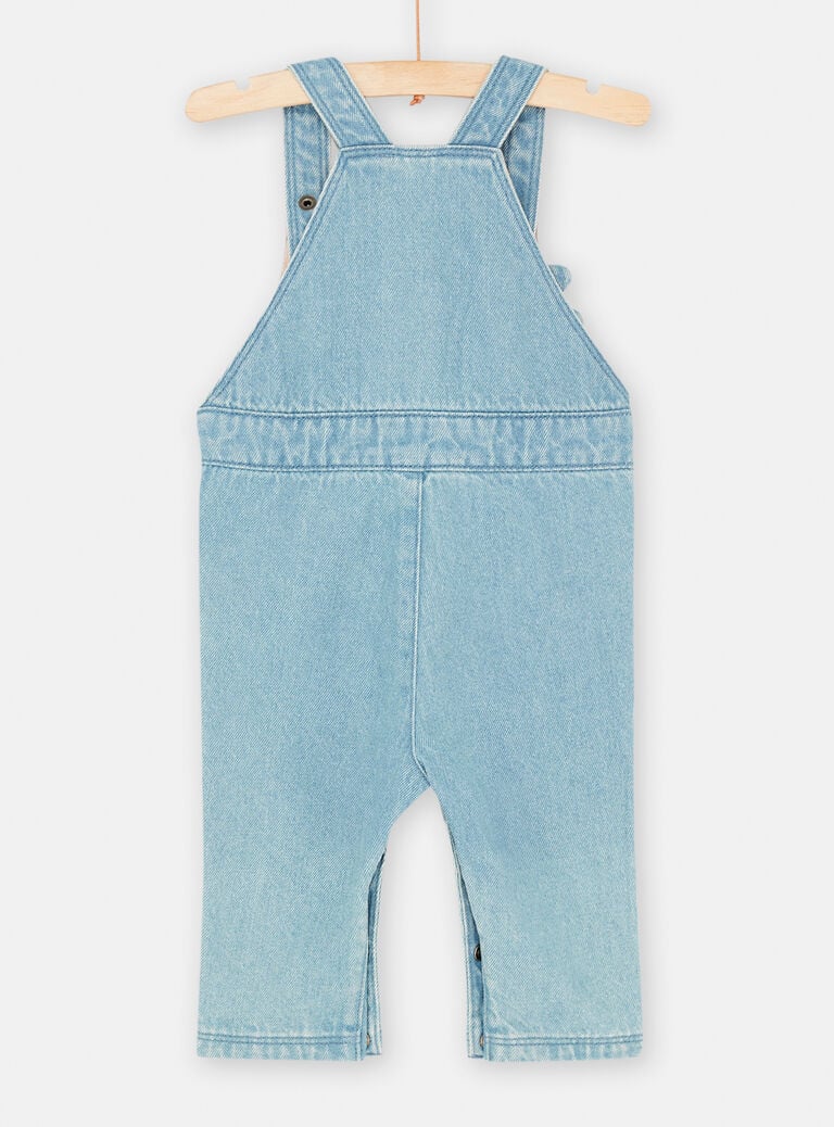 Salopette longues denim confort bébé garçon