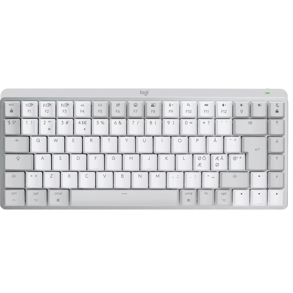 Logitech MX Mechanical Mini Mac trådløst tastatur (grå)
