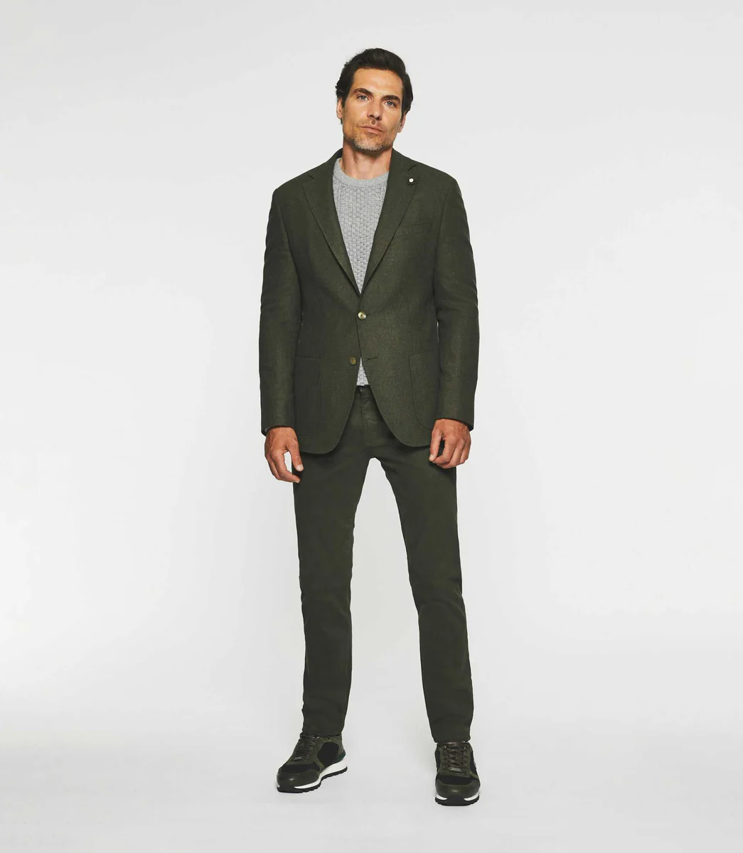 Veste à deux boutons kaki DOLCE