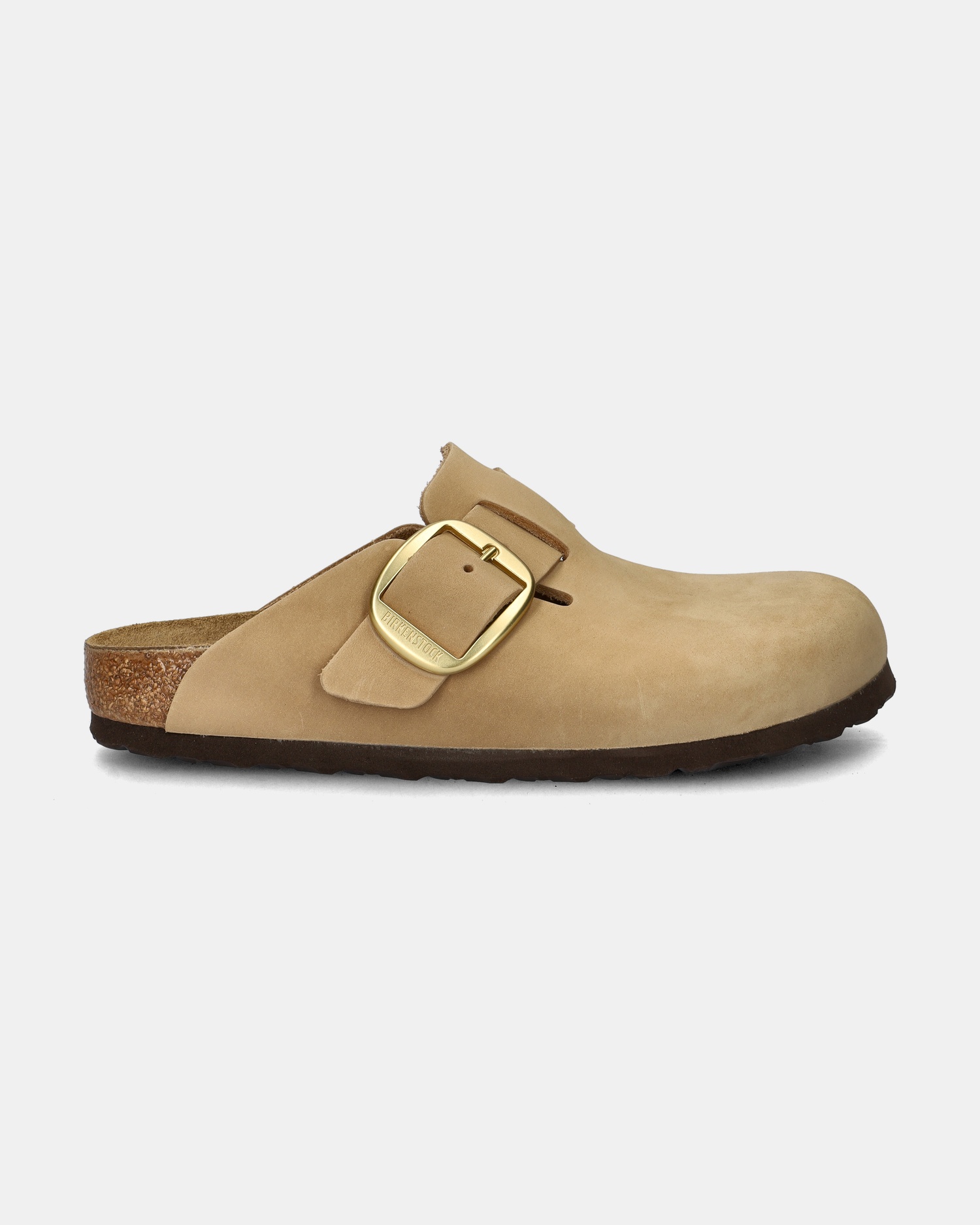 Birkenstock Boston Big Buckle Instapschoenen  - beige