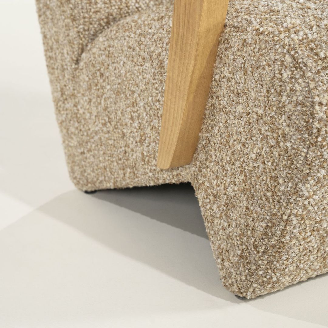 Fauteuil Olek Taupe van Eleonora