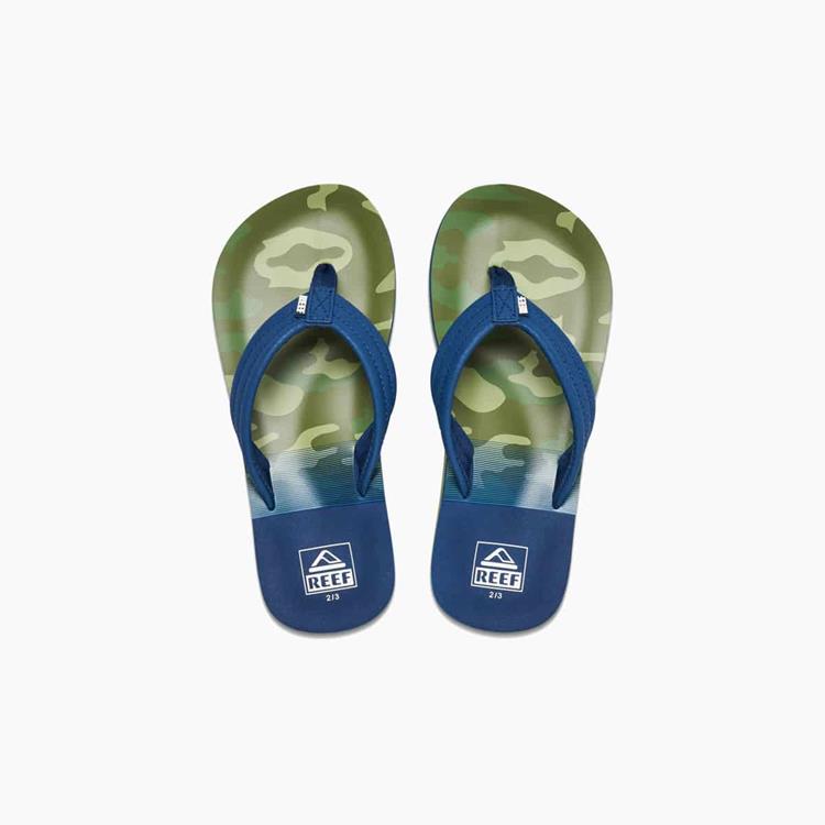 Reef JR Ahi Navy/Camo Teenslippers