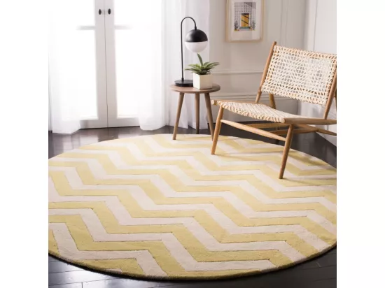 Tapis Light Gold & Ivory 152 X 152 cm - Anneliese