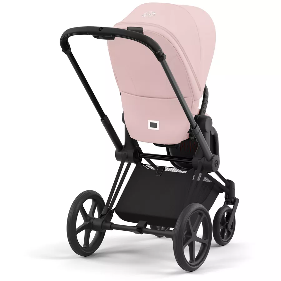 cybex PLATINUM Kombikinderwagen New Priam Priam Matt Black Peach Pink