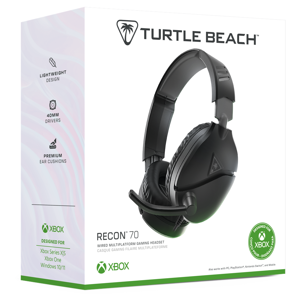 Turtle Beach Recon 70 Black (2024) Xbox X Headset