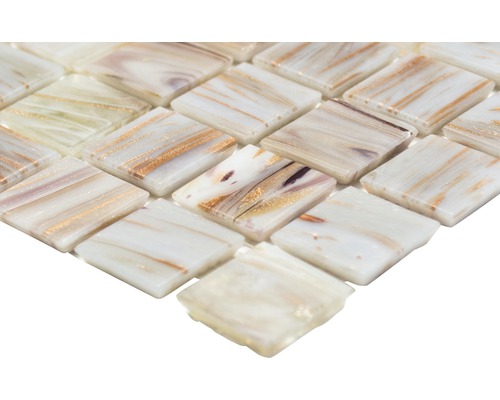 Glasmozaïek GM GSL 510 30,5x32,7 cm beige