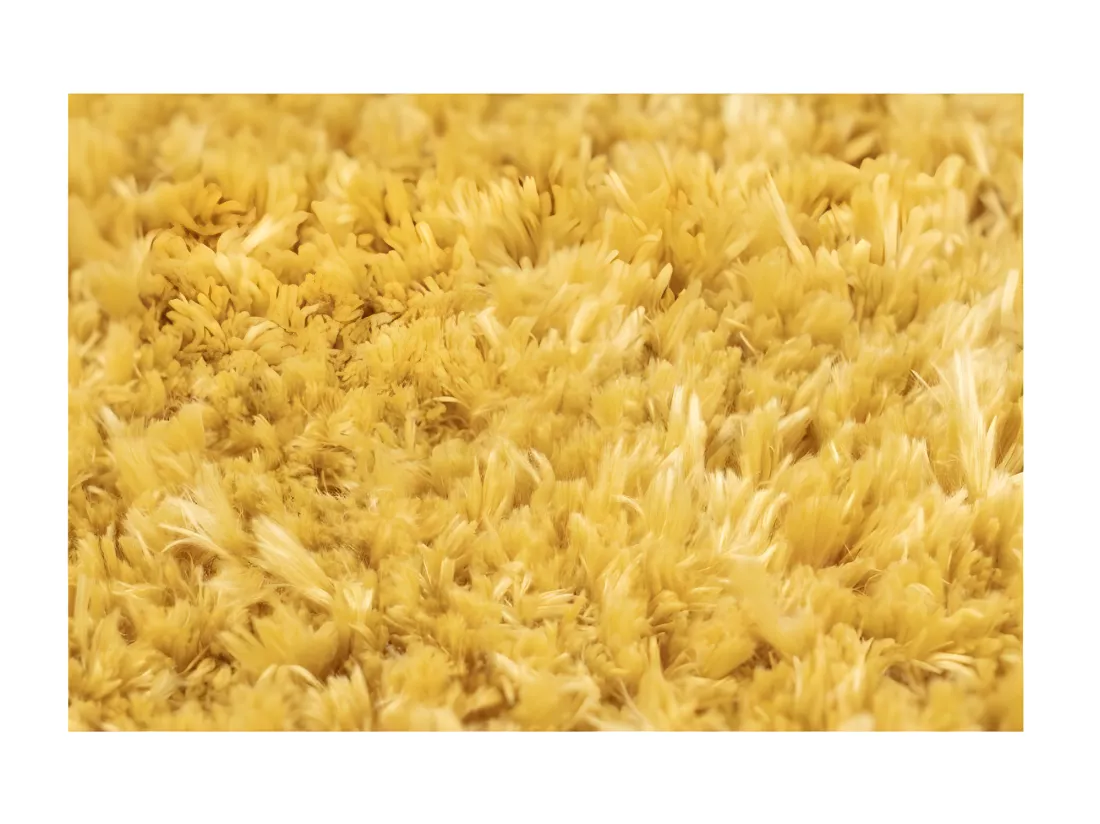 Tapis 290x200cm, design C005D coloris jaune - Confort et élégance pour votre intérieur