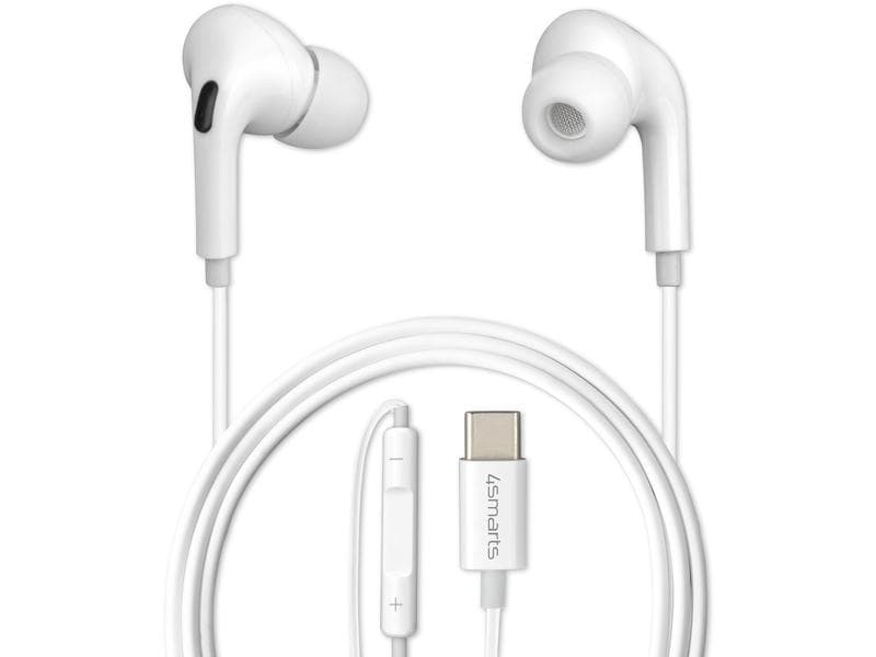 4smarts In-Ear-Kopfhörer Melody Digital Basic Weiss Für jedes USB-C Gerät