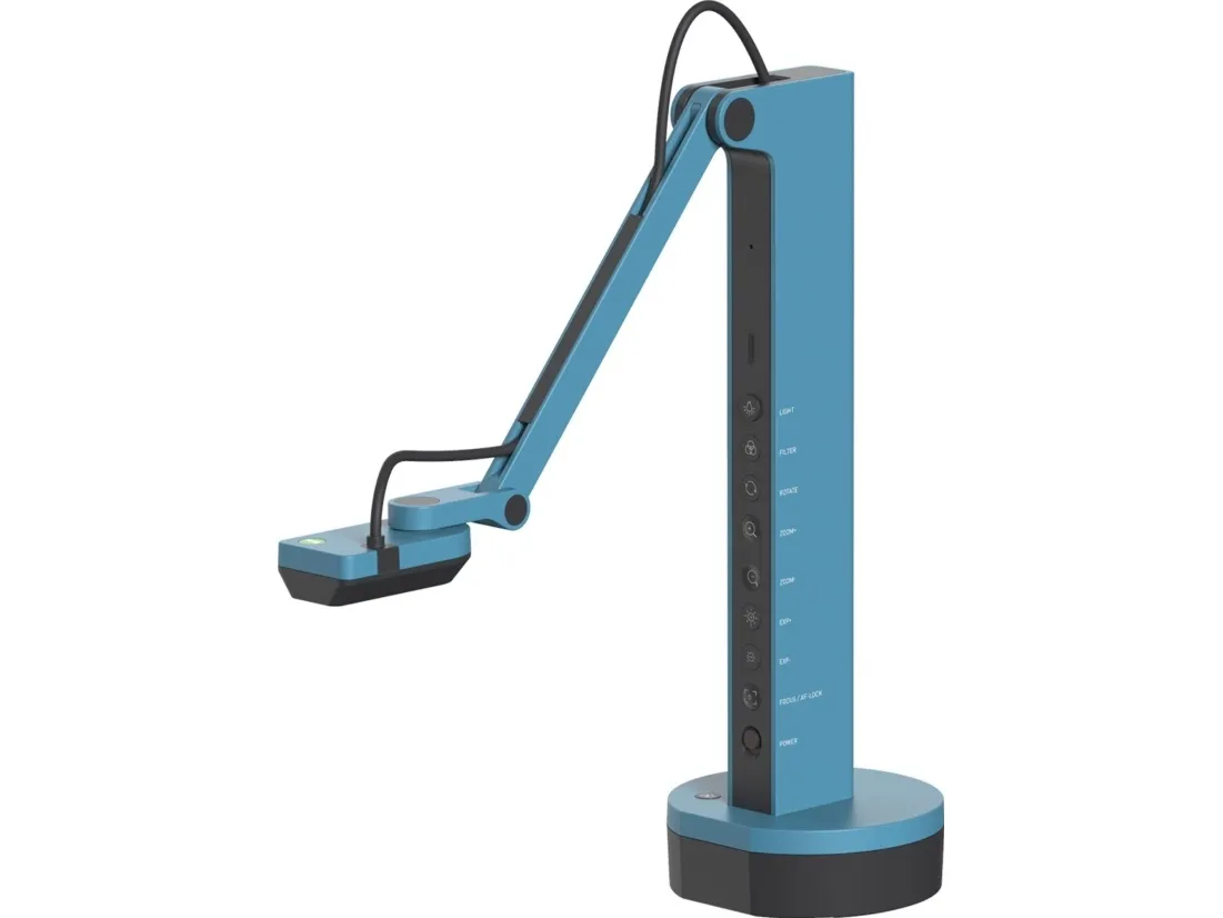 IPEVO DOK VZ-X USB/HDMI/WLAN 8MP Micro Light Batteri blå - Dokumentkamera