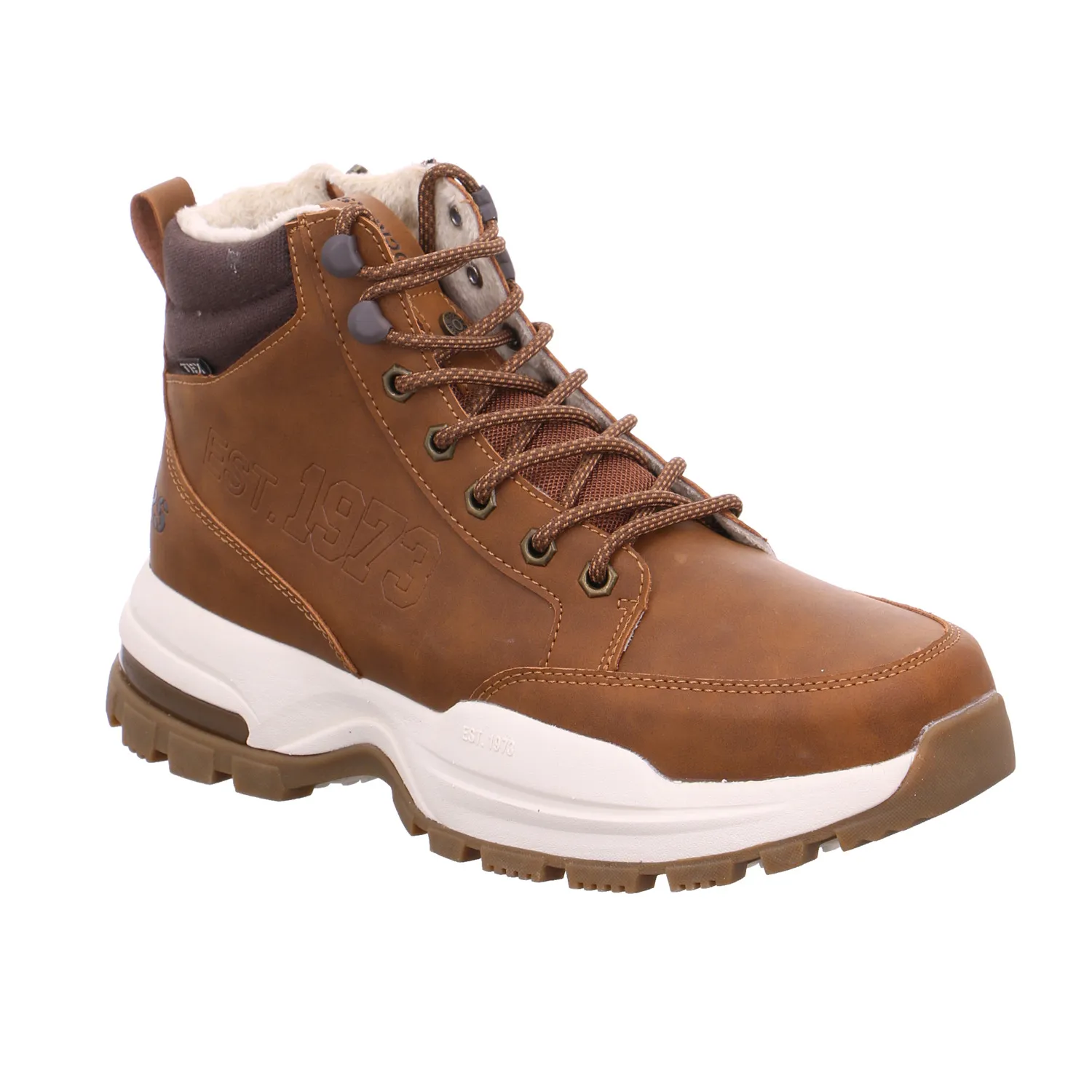 DOCKERS Winter-Boots Cognac Lederimitat