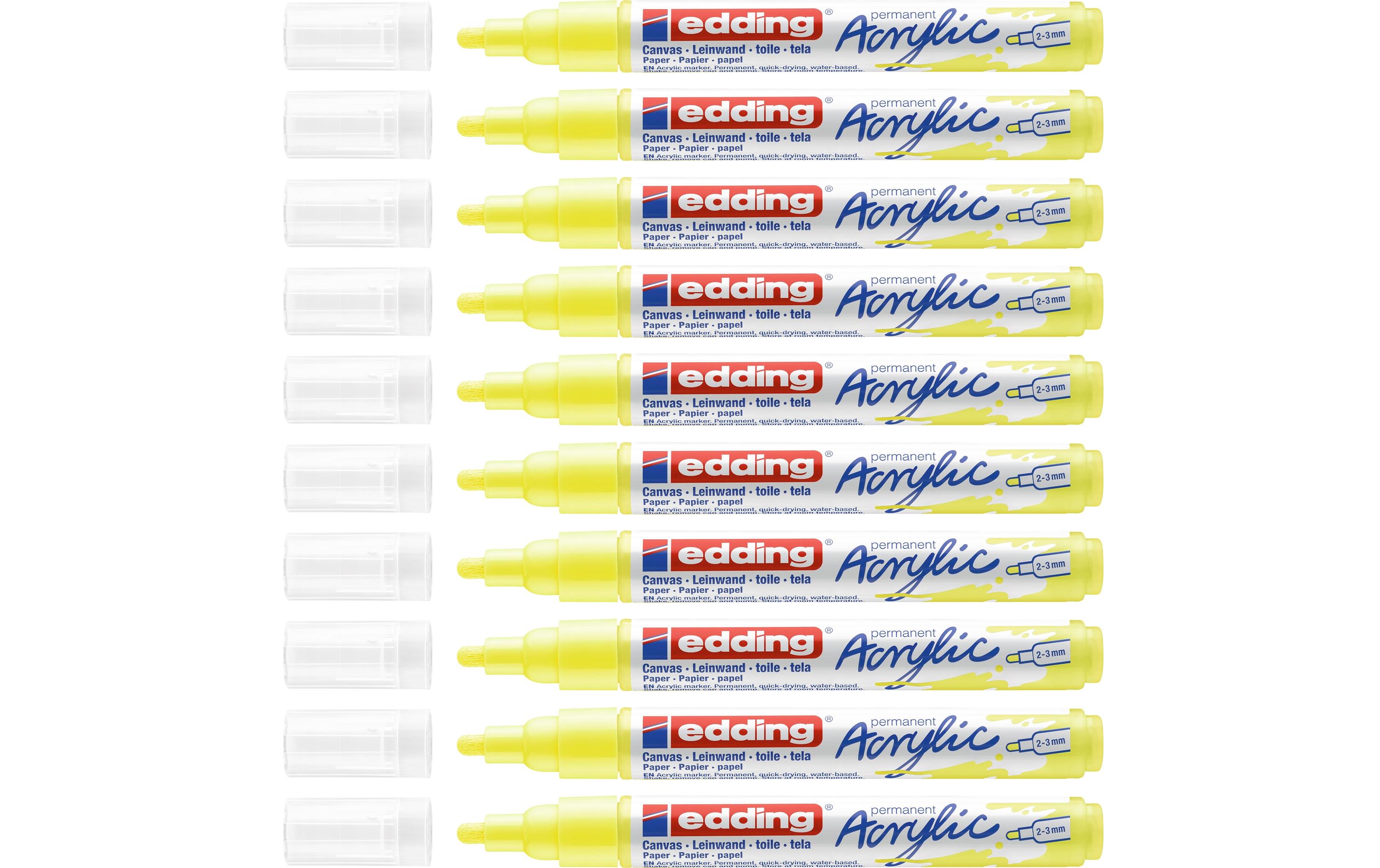 Acrylmarker 5100 Medium, NeongelbSchnelltrocknende Acrylstifte