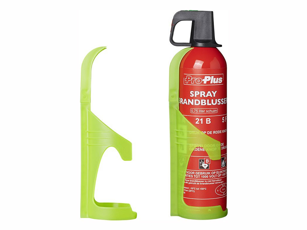 Wandhouder voor brandblusser fluoriserend