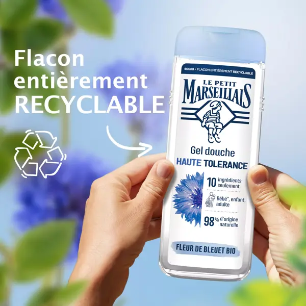 Le Petit Marseillais Gel de banho de alta tolerância com centáurea orgânica 400ml