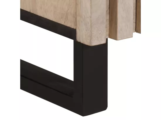 Buffet 90x34x75 cm bois massif de manguier