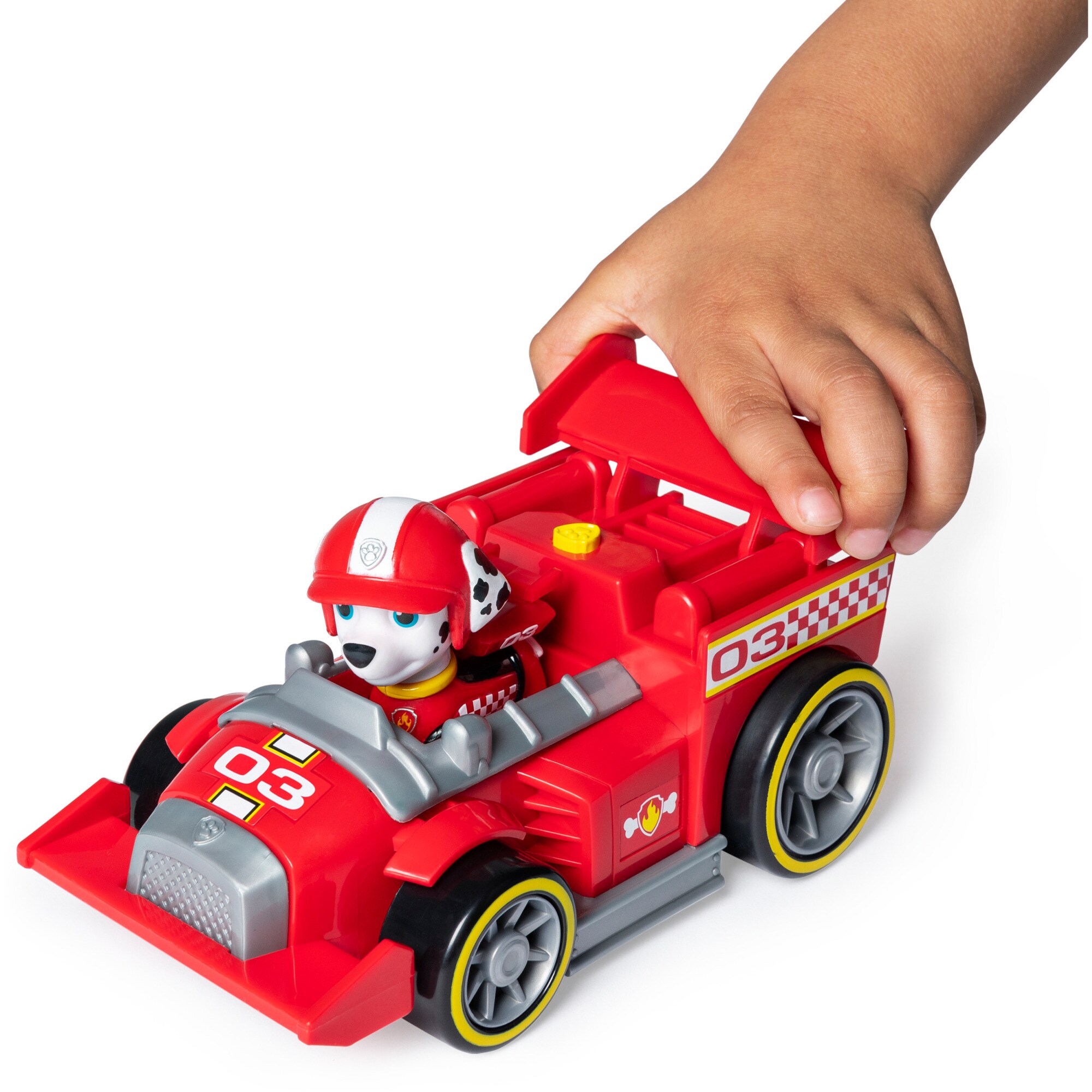 Spin Master Spielfahrzeug Spin Master - Paw Patrol - Ready, Race, Rescue, Marshalls Race & Go Deluxe Basis Fahrzeug