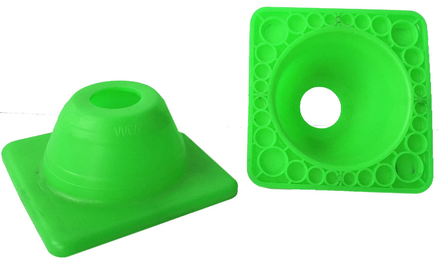 10 x Rijschool pylonen voor motorrijopleiding, slechts 4,5 cm hoog / oranje