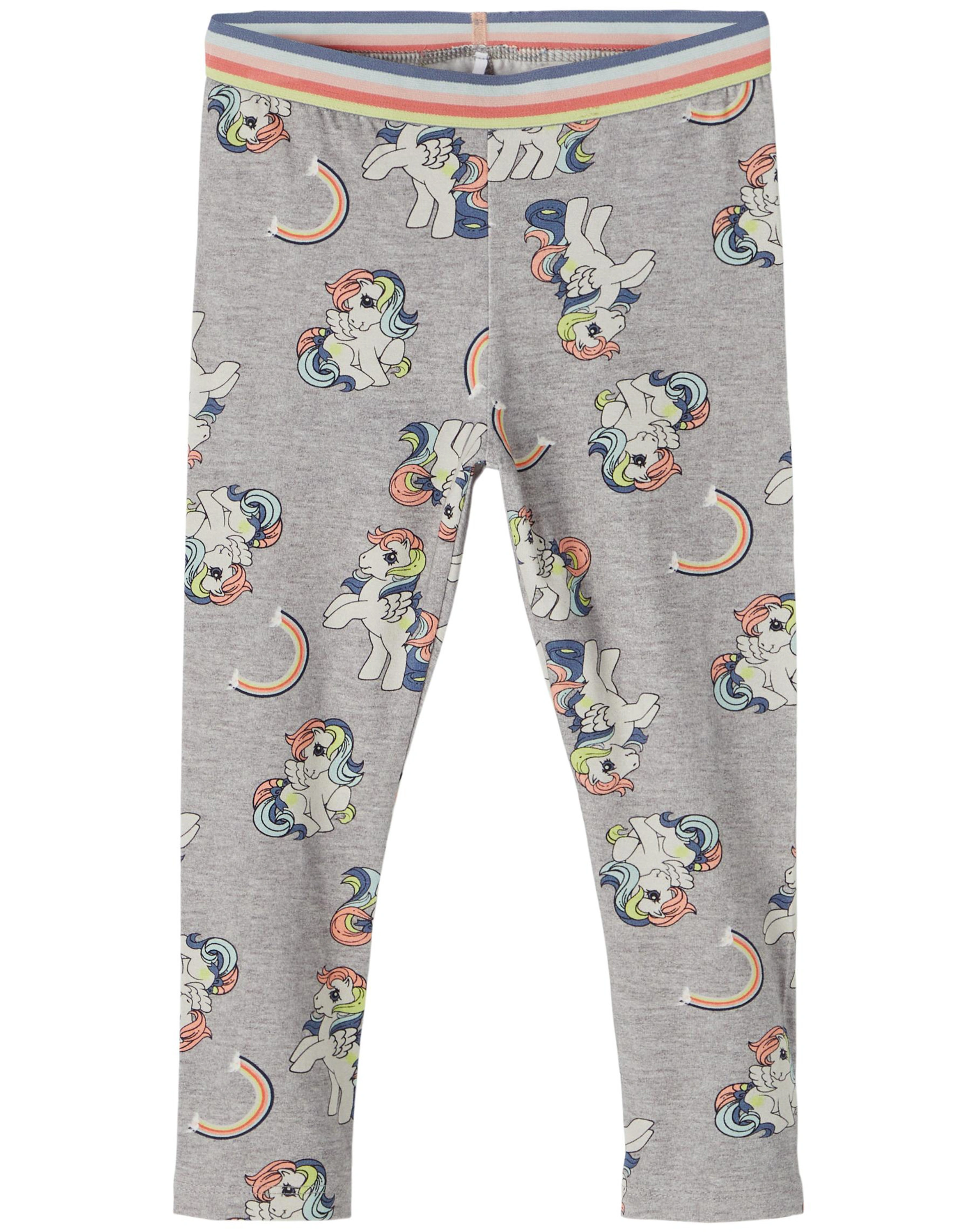 Leggings NMFMLP FAKSINI in grey melange