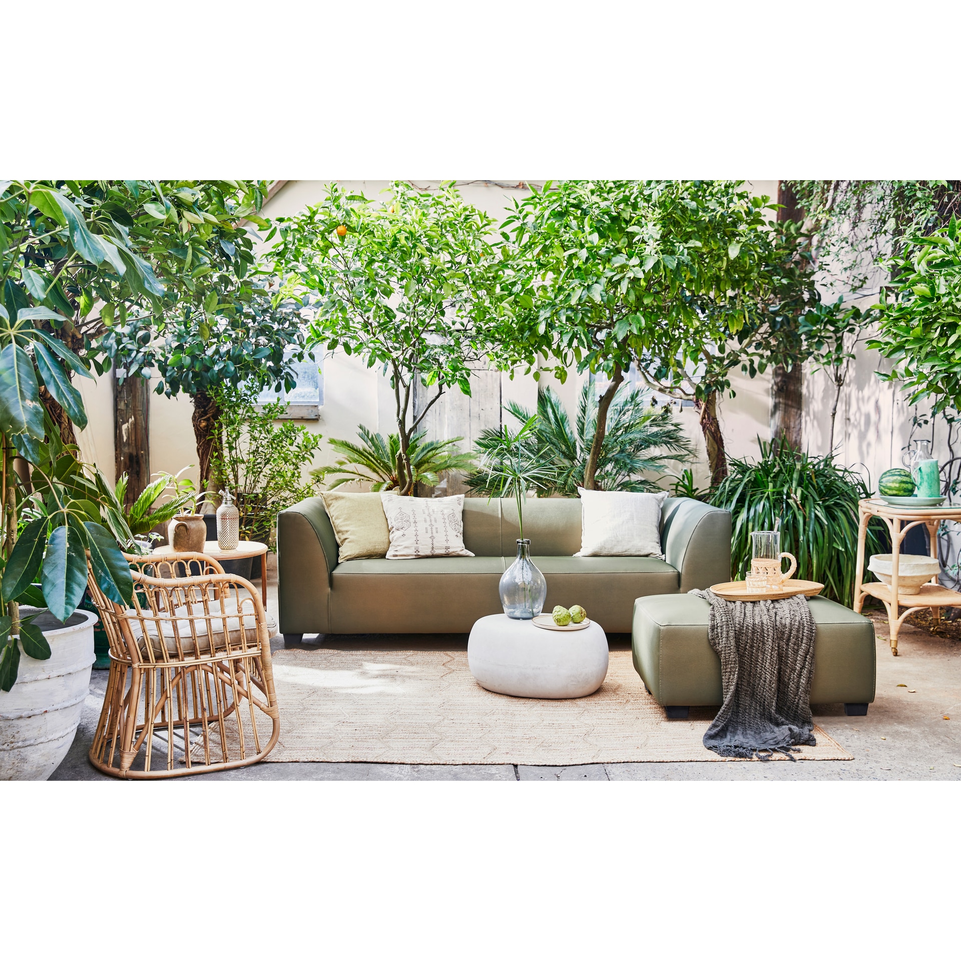 Gartenhocker HOLLANDIA 88 x 64 cm grün