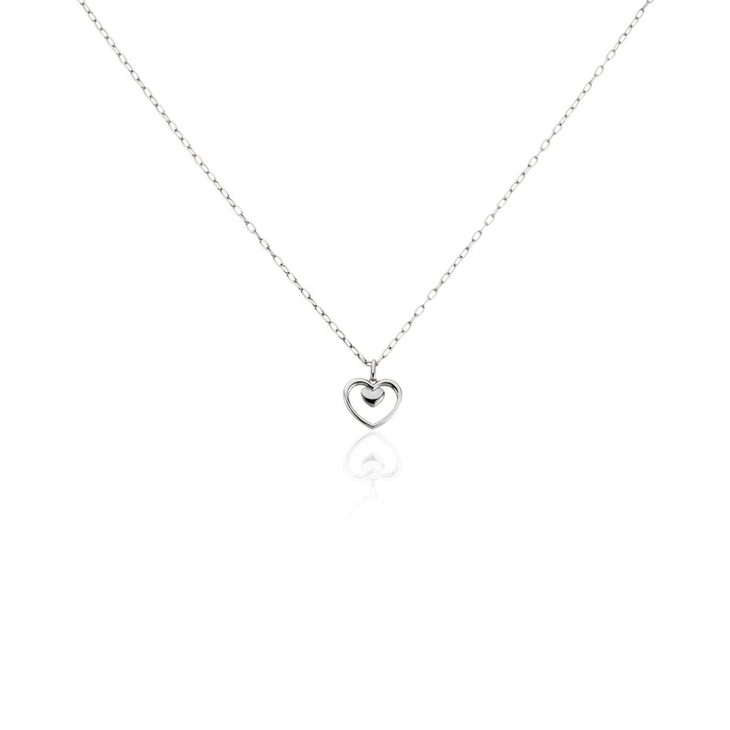 Collier Argent Blanc Binome
