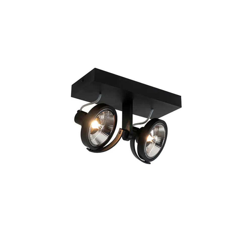 Qazqa opbouwspots master zwart gu10