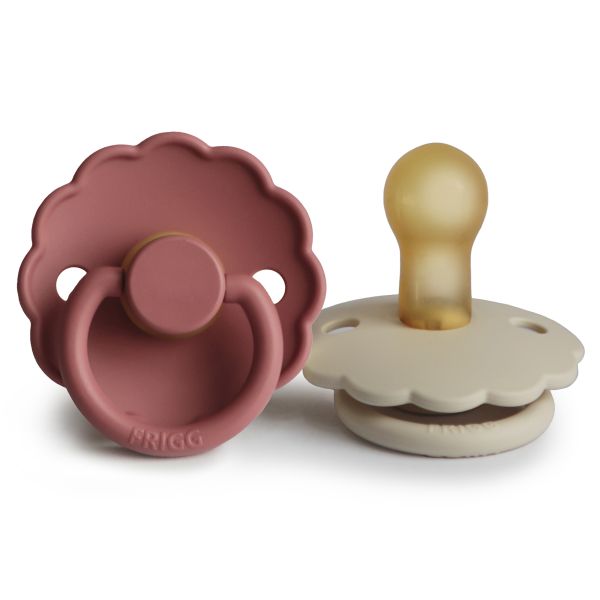 Frigg Fopspeen Daisy Cream/Powder Blush T1 0-6mnd (2 stuks)