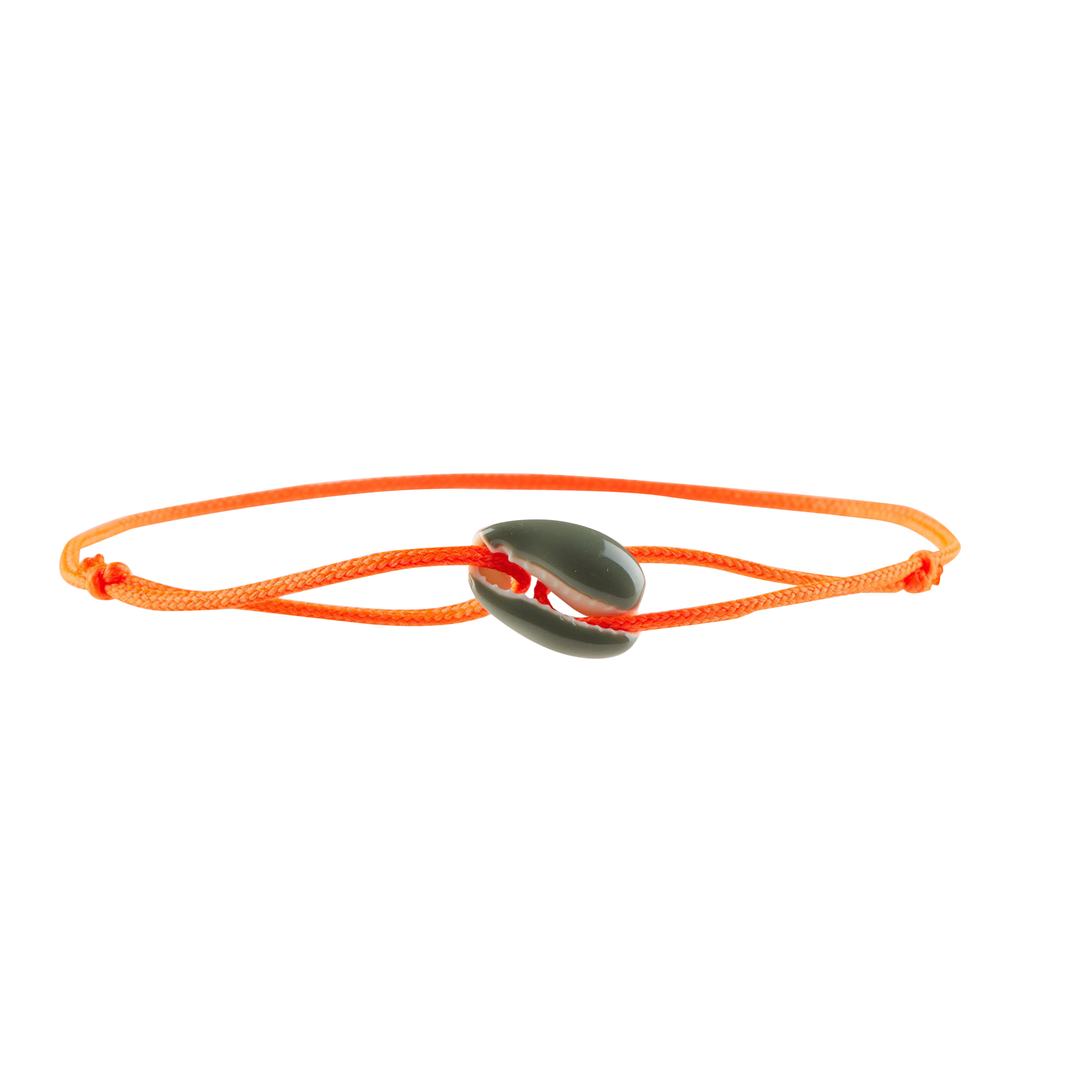 COQUILLAGE - Bracelet coquillage lien synthétique | Orange