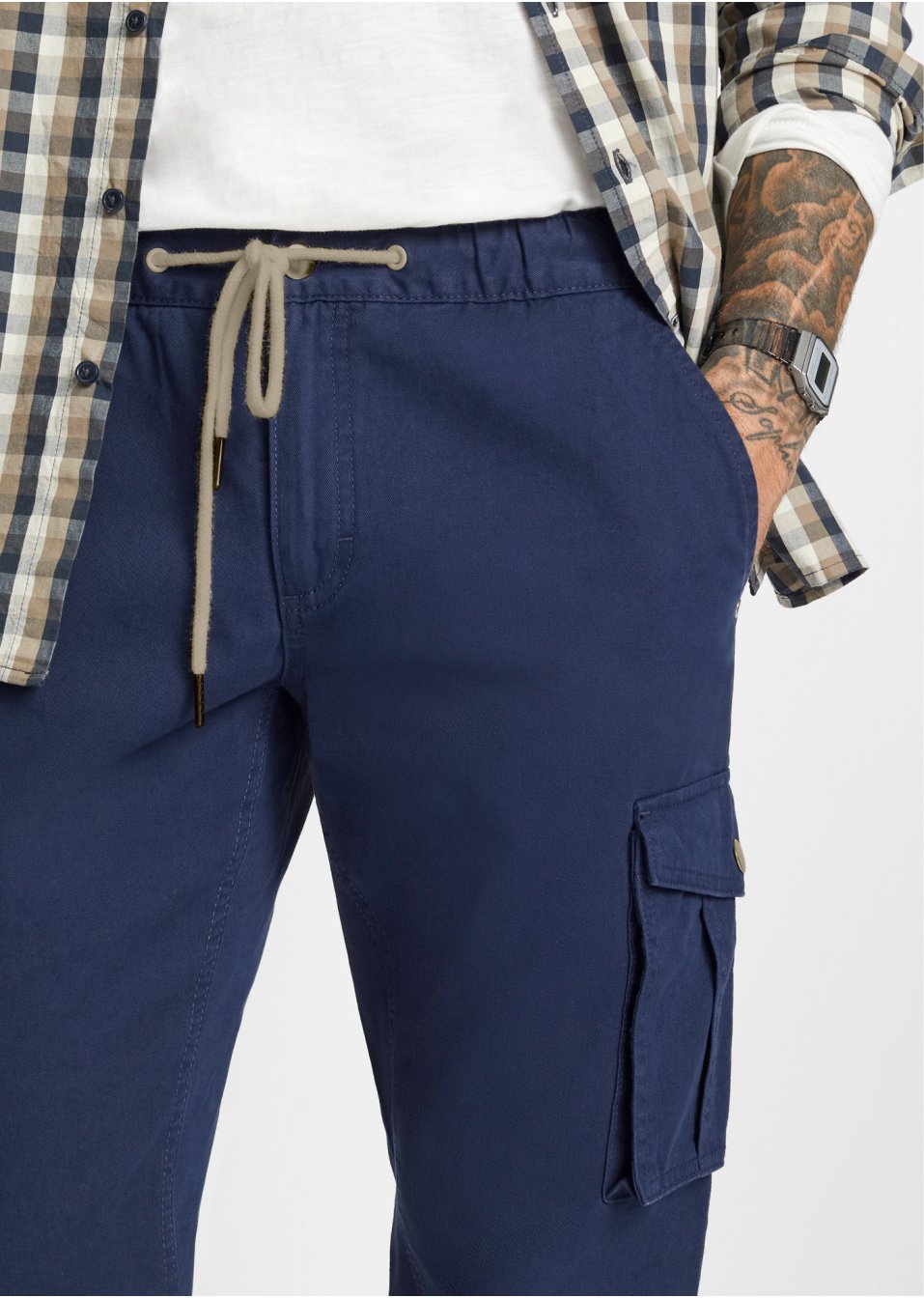 Pantalon cargo Regular Fit, Straight