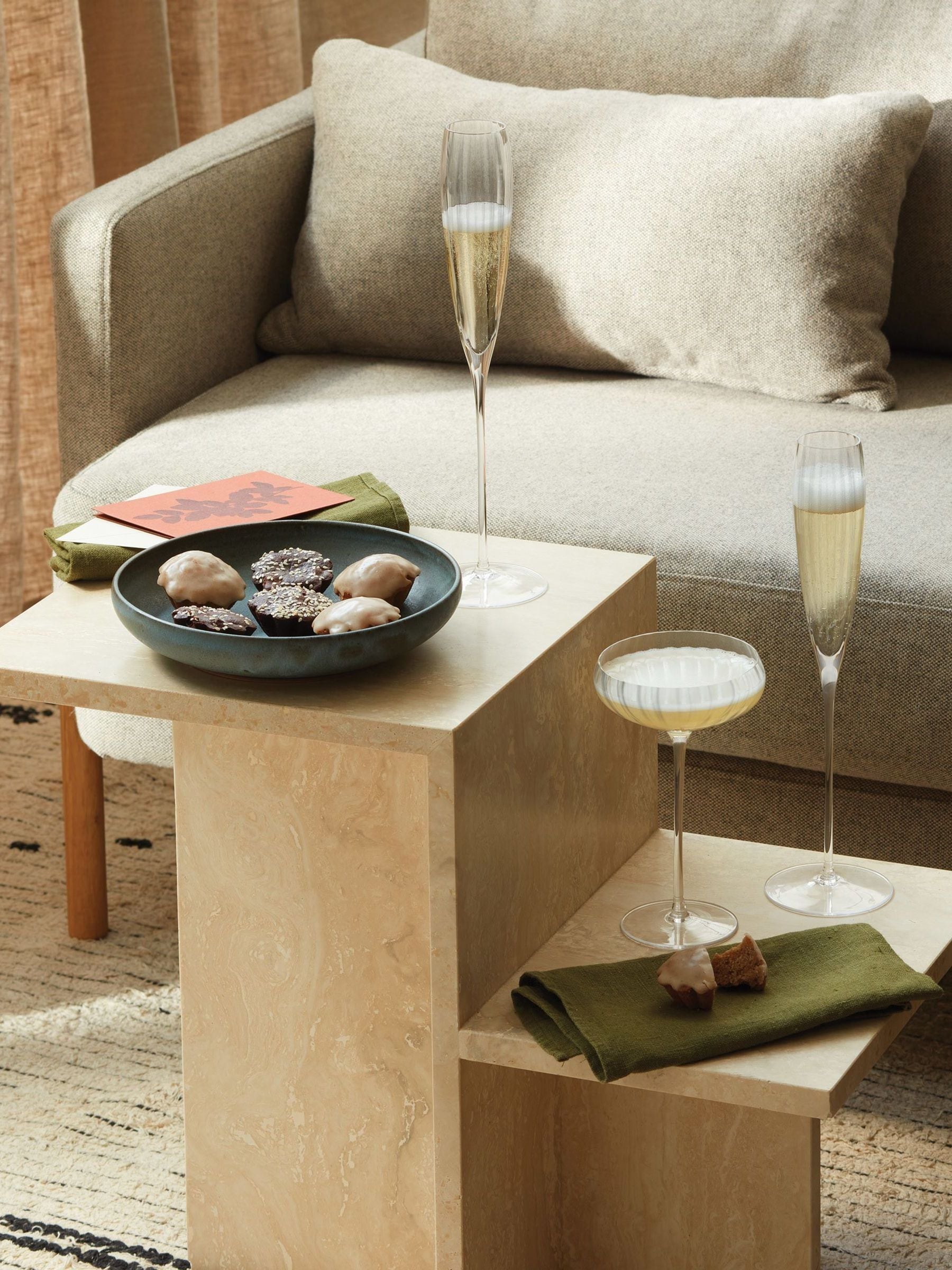 LSA International Aurelia set van 300ml champagnecoupes