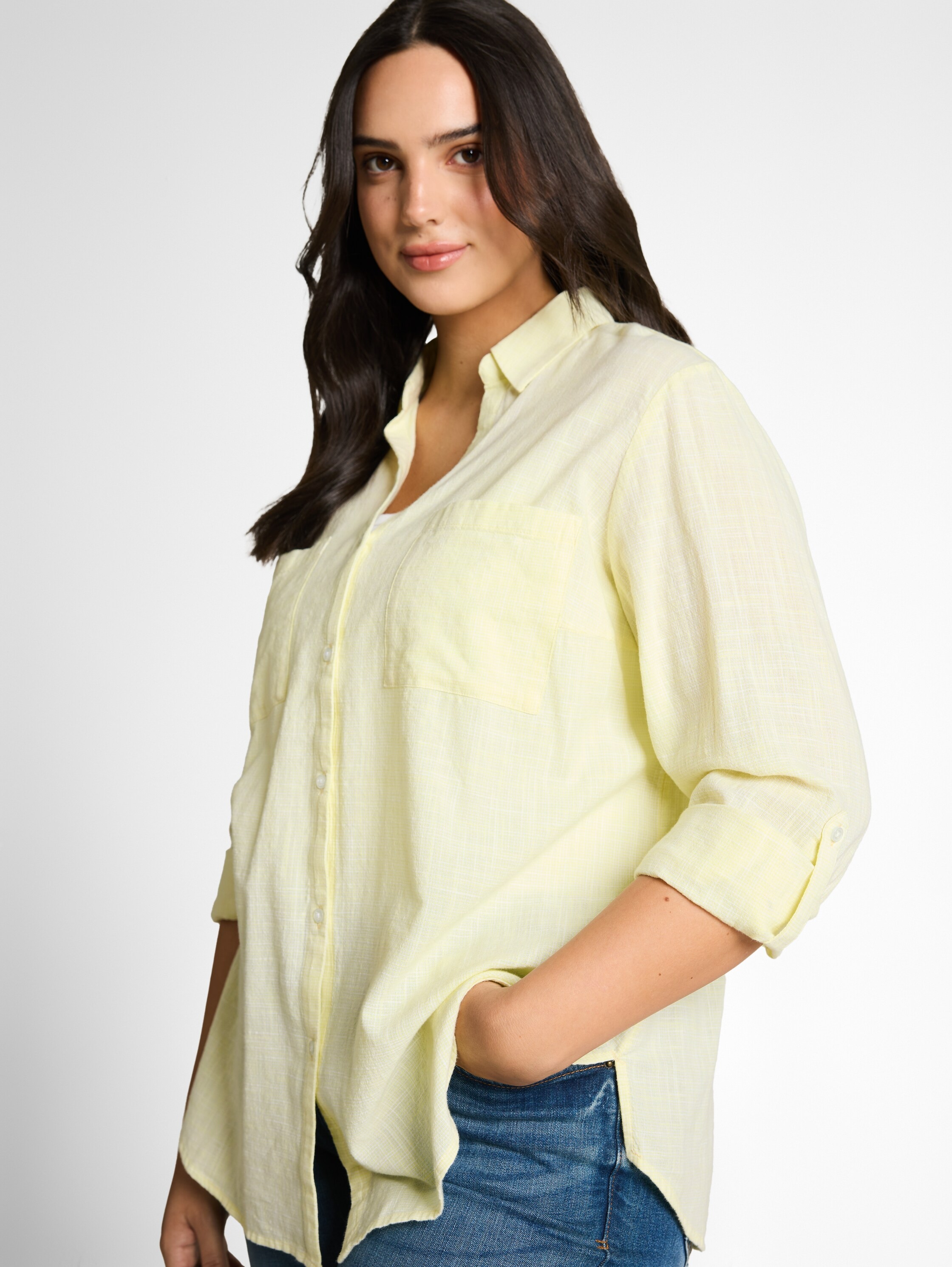 TOM TAILOR PLUS Shirtbluse mit aufgesetzten Brusttaschen