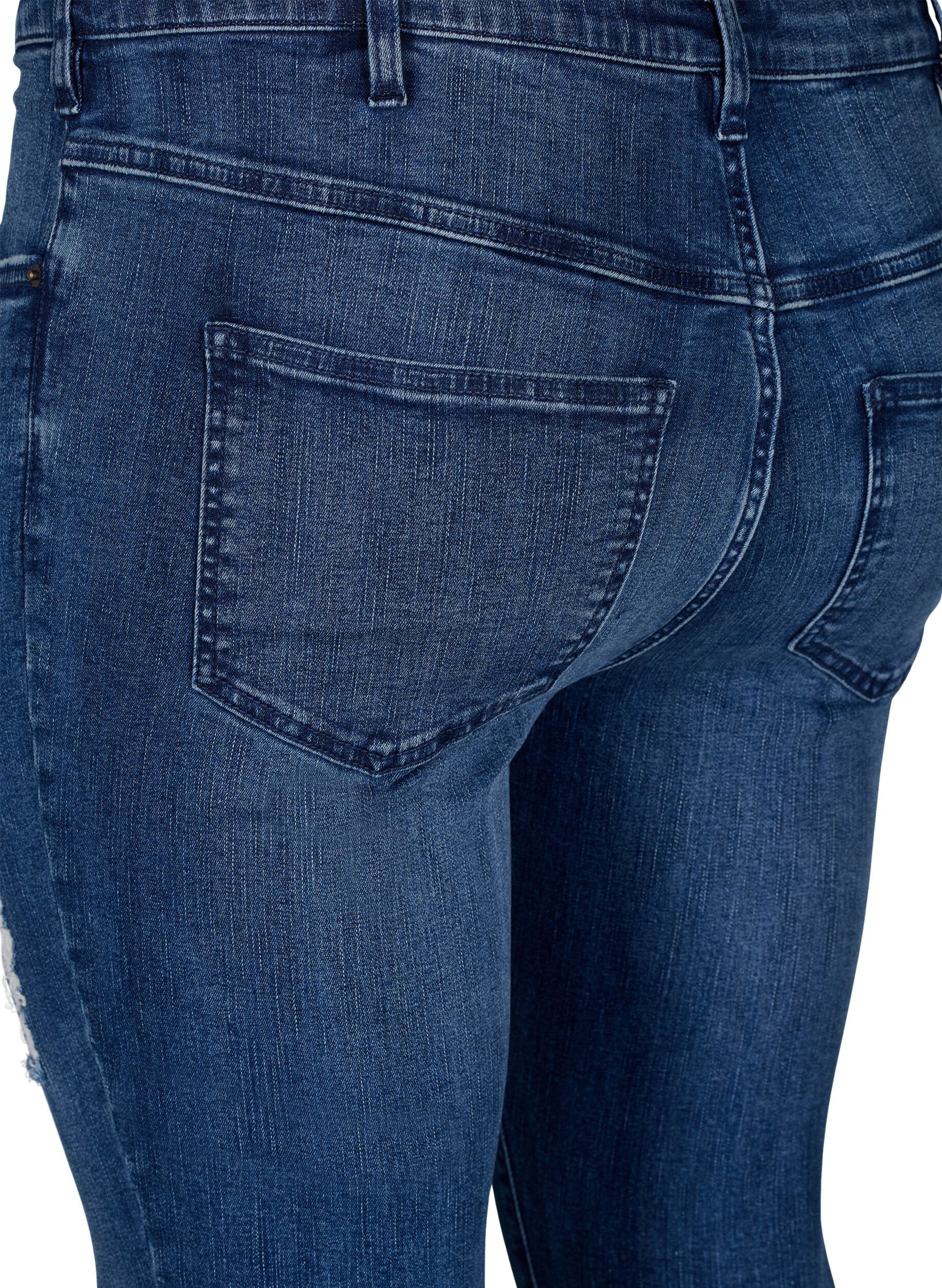 Super slim Amy jeans med sliddetaljer