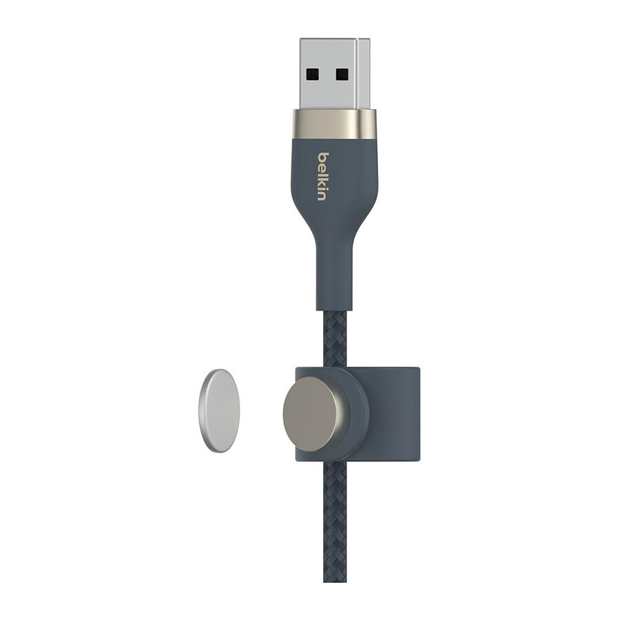Belkin Boost Charge Pro Flex Câble silicone tressé USB-A vers Lightning (bleu) - 1 m