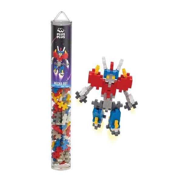 Plus-Plus 100 Tube Kreativ Bausteine Mecha Roboter