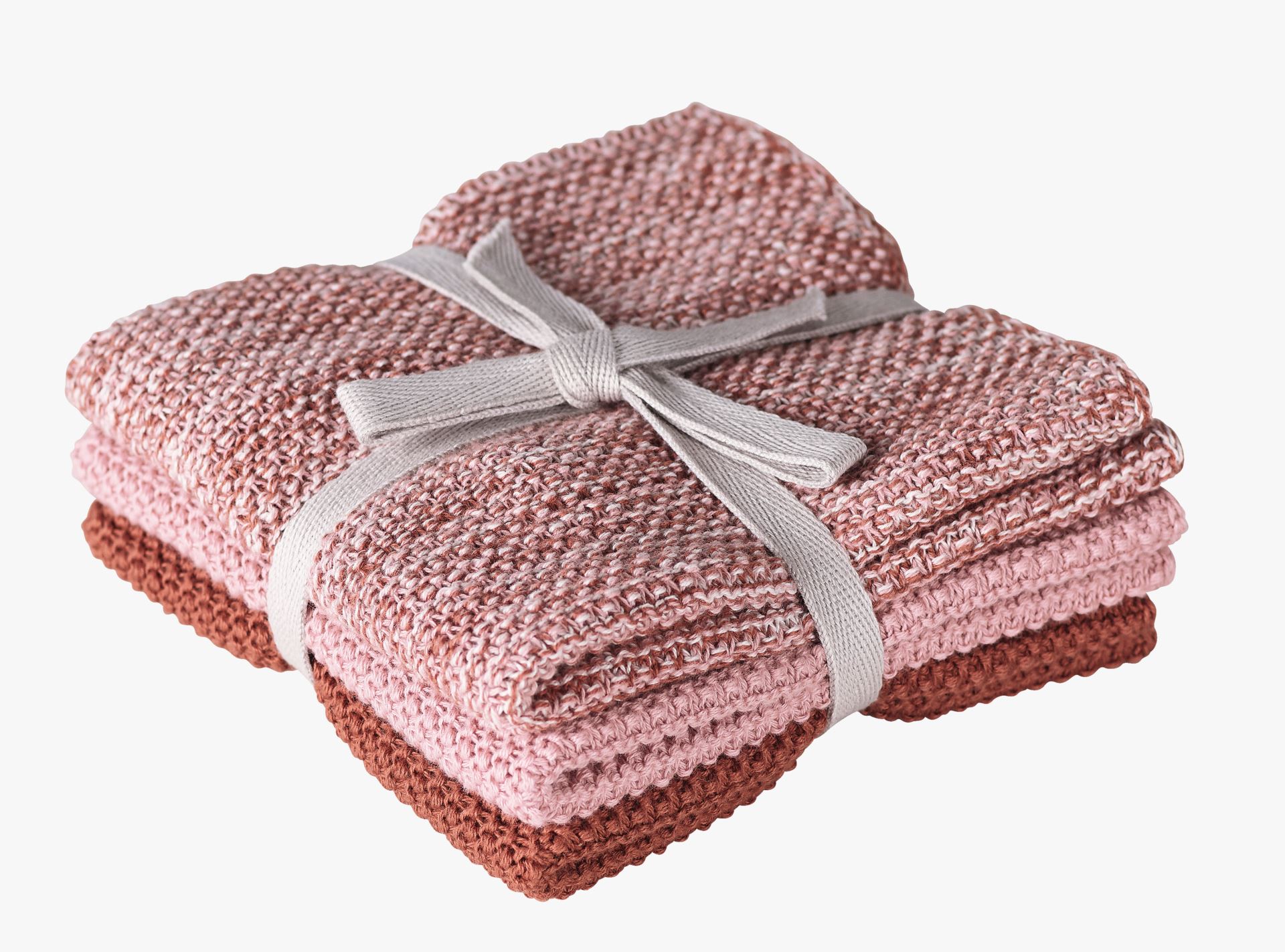 Klut 3 pk rosa - 26x26 cm
