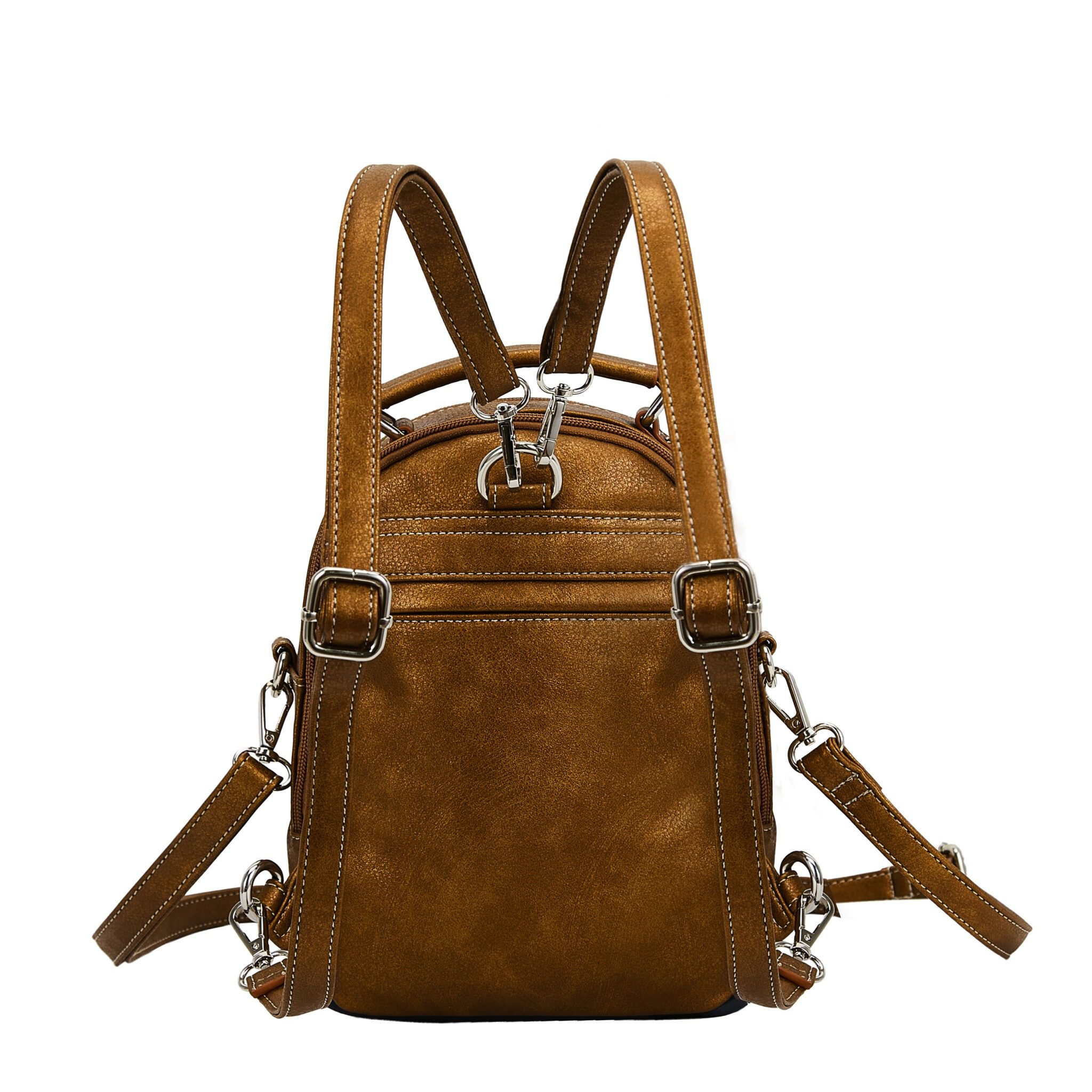 Hi-di-Hi Brave Backpack/ Shoulder/- Handbag Bronze/ Dark Blue