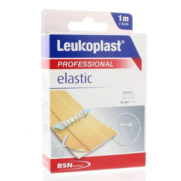 Curativo adesivo elástico Leukoplast de alta elasticidade, 6 cm x 1 m