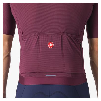 Maillot Manches Courtes Castelli Espresso Bordeaux