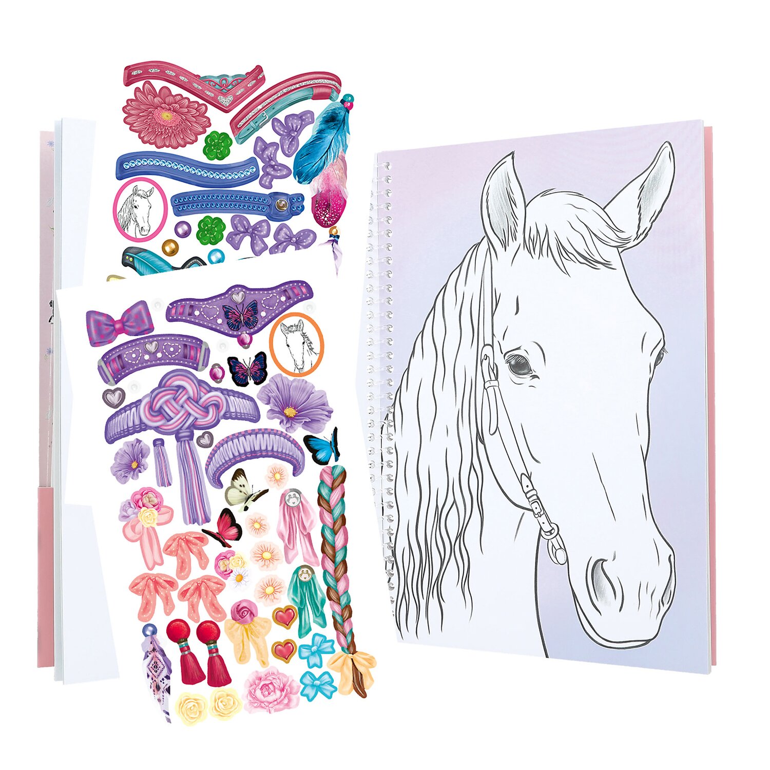 Miss Melody Kreativ-Buch Create your Horses Blaze