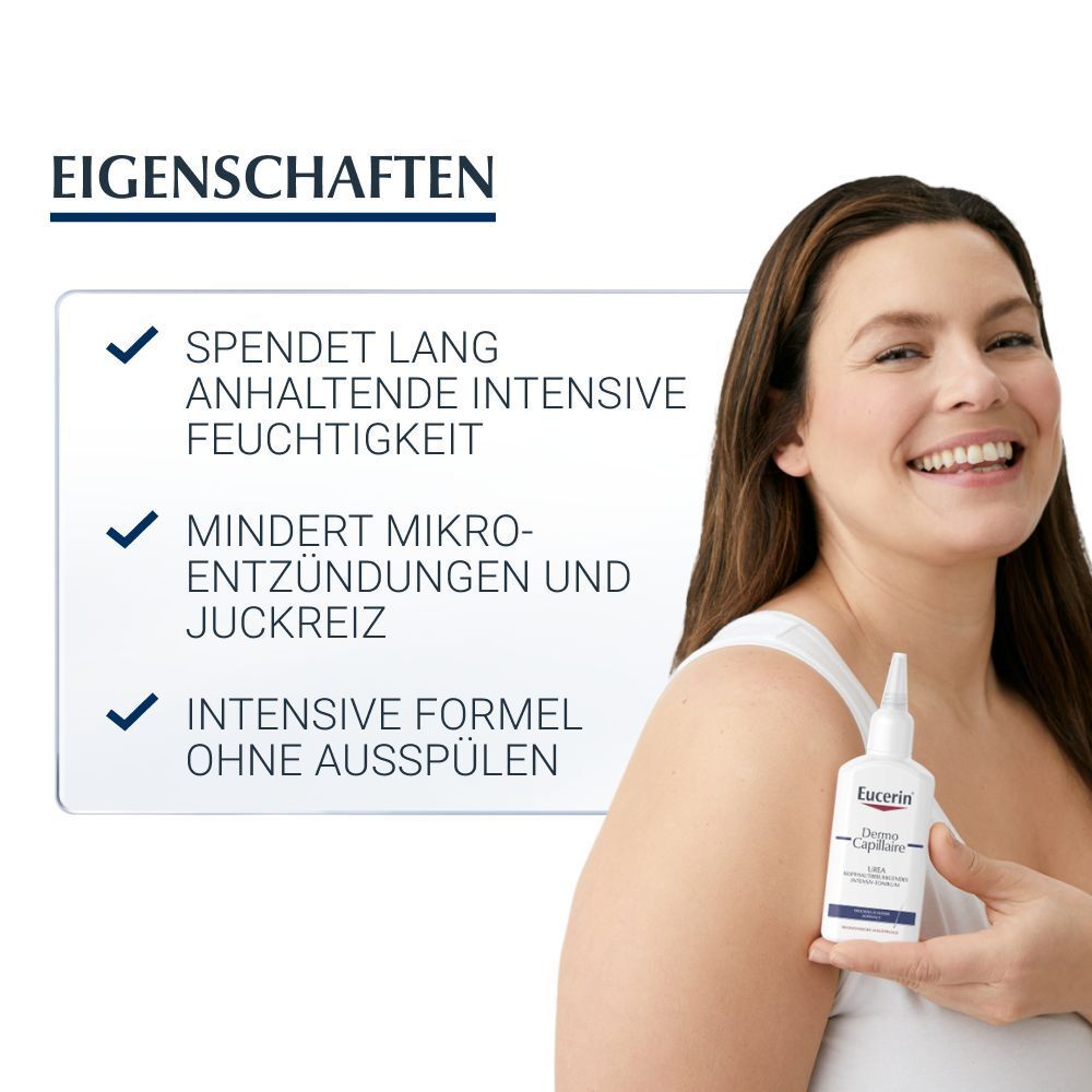 Eucerin DermoCapillaire Urea Kopfhautberuhigendes Intensiv-Tonikum – Beruhigt trockene und juckende Kopfhaut & spendet Feuchtigkeit - Jetzt 3€ sparen mit Code 