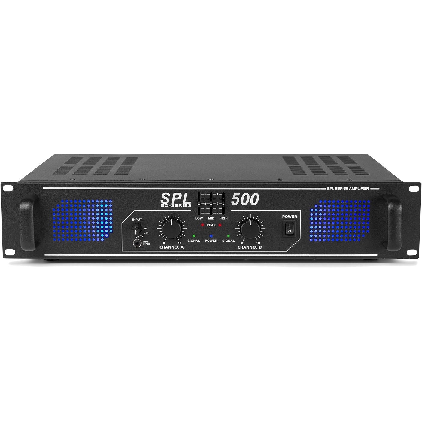 Skytec SPL 500EQ PA-versterker 2x 250W