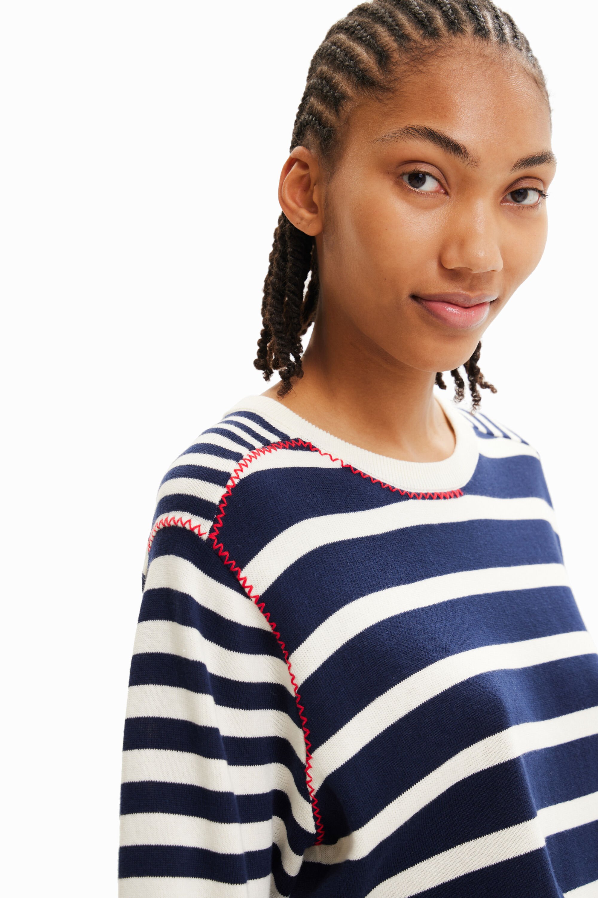 Pull rayures marines